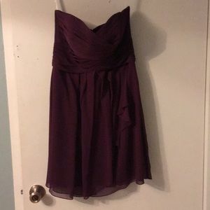 Plum Bridesmaid dress David’s Bridal